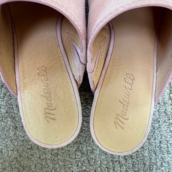 Madewell Harper Mule in Pink Suede, "Old Rose", 7M - Picture 9 of 16